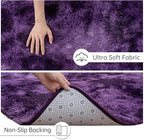 Goideal Fluffy Rug for Bedroom Living Room, 7x10 Purple Area Rugs, Faux Fur - Image 6
