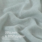 LAMIT Greyish Blue Linen Curtains - Image 2
