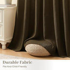 90 Inch Linen Pleated Curtains for Living Room, Light Filtering Pinch Pleated - Image 6