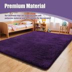 9x12 Fluffy Area Rugs for Living Room, Large Purple Fuzzy Shag Area Rug for - Image 7