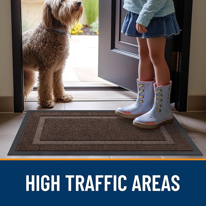 OLANLY Front Door Mat Indoor Outdoor Entrance, Waterproof All-Season, - Image 8