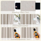 Guken 100% Blackout Curtains 84 Inch Length 2 Panels Set - Image 5