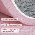 4x6 Ft Pink Rugs for Bedroom Girls, Shag Fluffy Area Rug for Living Room - Image 8