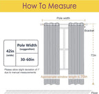 NICETOWN Room Darkening Window Curtain Panels, Easy-Care Solid Thermal - Image 5