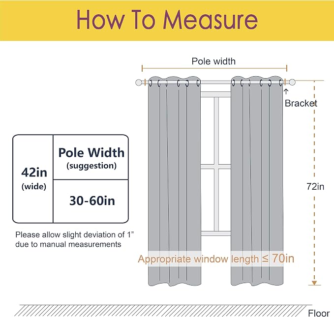 NICETOWN Thermal Room Darkening Draperies Curtains, Thermal Insulated Grommet - Image 5