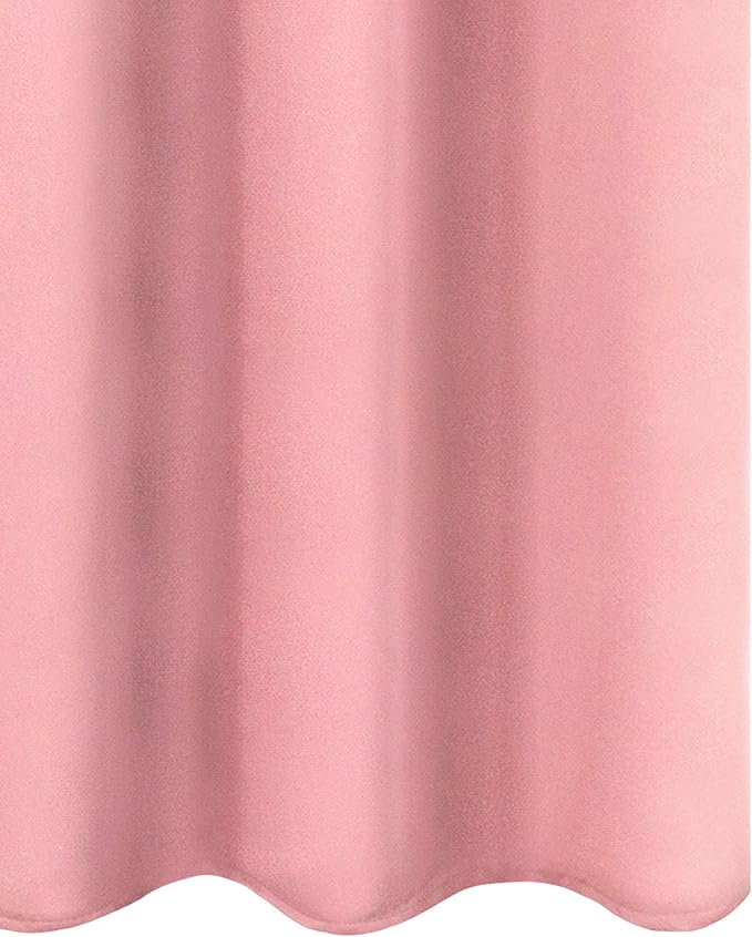 LEMOMO Pink Blackout Curtains 34 x 54 Inch Length/Set of 2 Curtain - Image 9