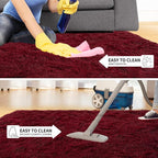 Tepook Soft Fluffy Rugs for Living Room, 5x8 Shaggy Area Rug for Bedroom - Image 6