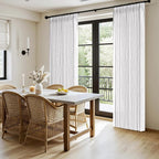 MIULEE Pinch Pleated Thick Linen Curtains 84 Inches Long 2 Panels, Pinch Pleat - Image 3