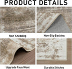 9x12 Area Rugs Washable Rug: Modern Abstract Living Room Rug Soft Anti-Skid - Image 5