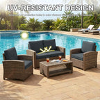 hyha 4Pcs Patio Cushion Covers, Stretch Outdoor Couch Cushion Covers, Washable - Image 6