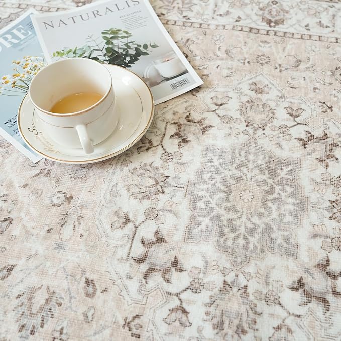 Washable 2x5 Hallway Runner Rug: Vintage Water Resistant Kitchen Entryway Rug - Image 6