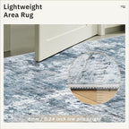 Soalmost Area Rugs 4x6 for Living Room, Vintage Abstract Washable Rugs for - Image 7