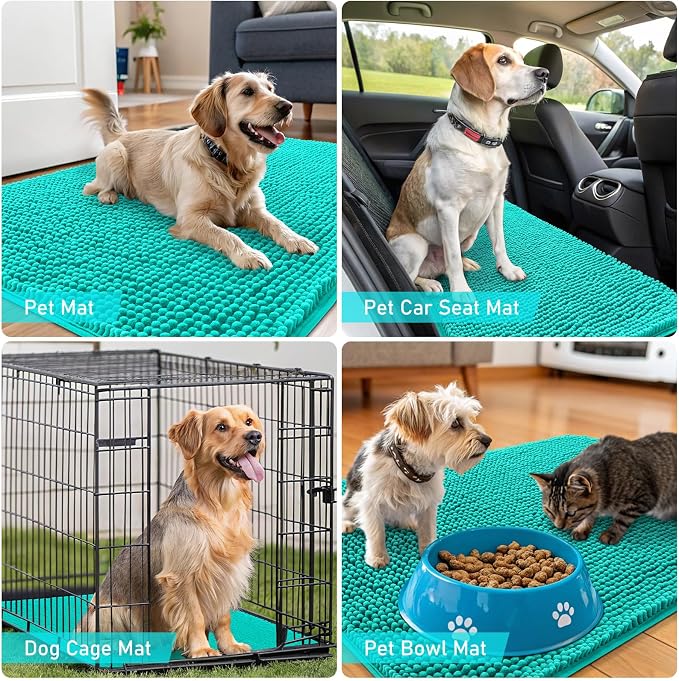 OLANLY Dog Door Mat for Muddy Paws 59x24, Absorbs Moisture and Dirt, Absorbent - Image 7