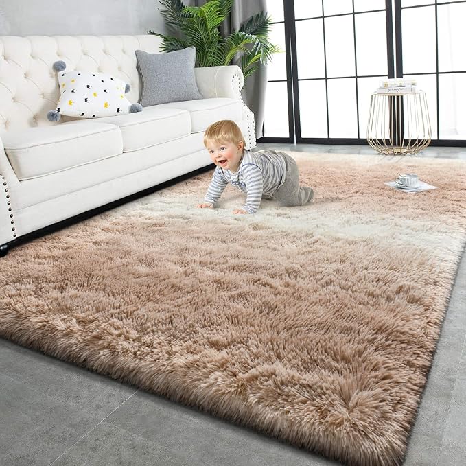 TWINNIS Super Soft Shaggy Rugs Fluffy Carpets, 6x9 Feet, Indoor Modern Plush by TWINNIS