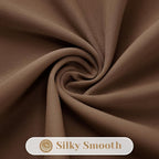 HOMEIDEAS Non-See-Through Brown Privacy Sheer Curtains, 52 X 72 Inches Long 2 - Image 7