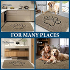 OLANLY Dog Door Mat for Muddy Paws 40x32, Paw Print Design, Absorbs Moisture - Image 8