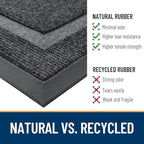 OLANLY Half Circle Door Mat Indoor Outdoor Entrance Welcome, Waterproof - Image 4