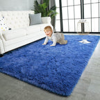 TWINNIS Super Soft Shaggy Rugs Fluffy Carpets, 4x5.9 Feet, Indoor Modern Plush by TWINNIS