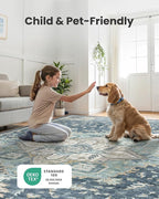 AMADA HOMEFURNISHING 2x3 Washable Area Rug, Low-Profile Entryway Rug - Image 4