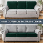 Couch Cover Stretch Velvet Sofa Cushion Cover 2-Piece - Image 4