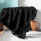 Exclusivo Mezcla Plush Fuzzy Fleece Bed Blanket Queen Size, Super Soft - Image 5