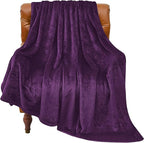BEDELITE Fleece Blanket Purple Throw Blankets by BEDELITE