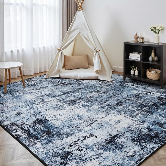 Rugflix 10x14 Area Rugs for Living Room, Washable Large Rug Stain-Resistant Low - Image 8