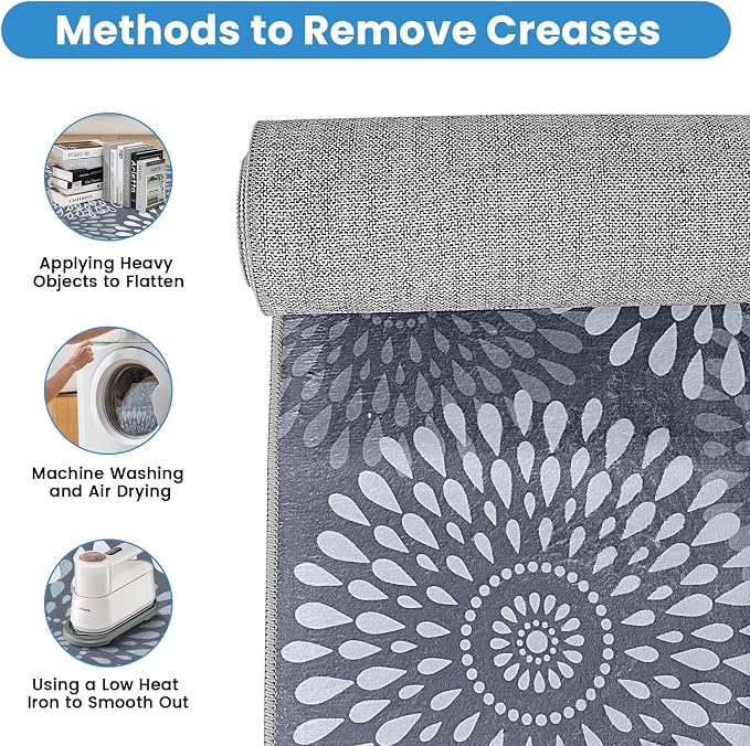 StepRite Runner Rug 2 x 3 ft, Washable Rugs, Hallway Runner Rugs, Kitchen - Image 5