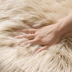 MIULEE Luxury Super Soft Fluffy Area Rug Faux Fur Plush Large Sheepskin Rug - Image 4