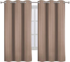 LEMOMO Cappuccino Blackout Curtains 42 x 63 Inch Length/Set of 2 Curtain - Image 2