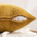 MIULEE Pack of 4 Couch Throw Pillow Covers 20x20 Inch Neutral Gold/Brown Soft - Image 7