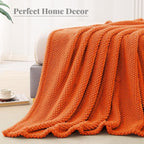 Whale Flotilla Queen Size Fuzzy Fleece Blanket, Fluffy Warm Soft Jacquard Bed - Image 7