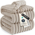 Bedsure GentleSoft Light Brown Full Blanket by BEDSURE