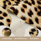 AROGAN Western Decor Faux Fur Leopard Rug, 4.6 x 5.2 Feet Premium Animal Skin - Image 7