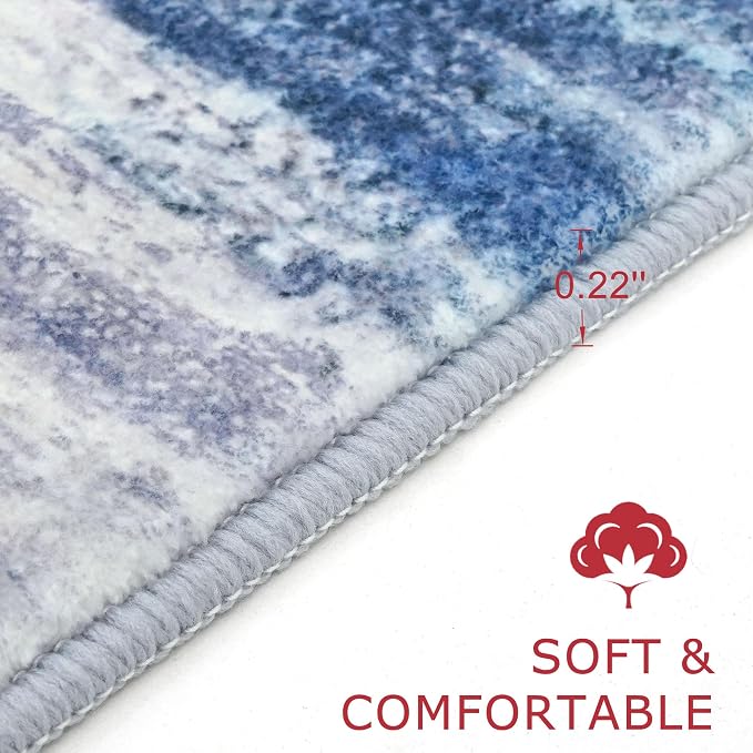 KOZYFLY 3x10 Ft Rug Modern Ombre Runner Rug - Image 2