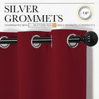 NICETOWN Christmas Blackout Curtain Panel Grommet - Image 3