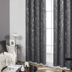 Deconovo Grey Blackout Curtains, Thermal Insulated Soundproof Drapes, 52 x 95 - Image 4