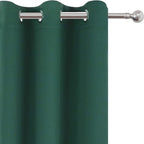 LEMOMO Dark Green Thermal Blackout Curtains/38 x 84 Inch/Set of 2 Panels Room - Image 7