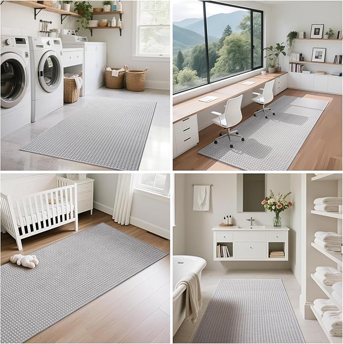 YDKGL 2x6 ft Kitchen Runner Rug Mat Non Slip Boho Woven Hallway Runner Washable - Image 9