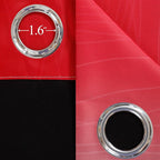 Estelar Textiler Ombre Red and Black Curtains 45 Inch Length 2 Panels, 100% - Image 7