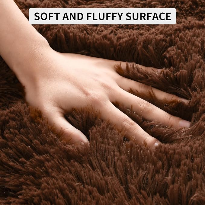 Tepook Super Soft Fluffy Rugs for Bedroom, Shag 5x8 Area Rugs for Living Room - Image 6