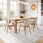 Nakagishi 7x9 Area Rug Living Room: Washable Boho Large Neutral Soft Farmhouse - Image 6