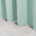 NICETOWN Aqua Blue Curtains 102 inches Long, Grommet Thermal Insulated Solid - Image 6