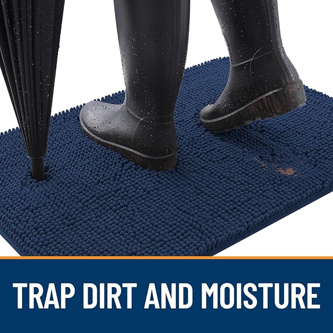 OLANLY Dog Door Mat for Muddy Paws 47x24, Absorbs Moisture and Dirt, Absorbent - Image 2