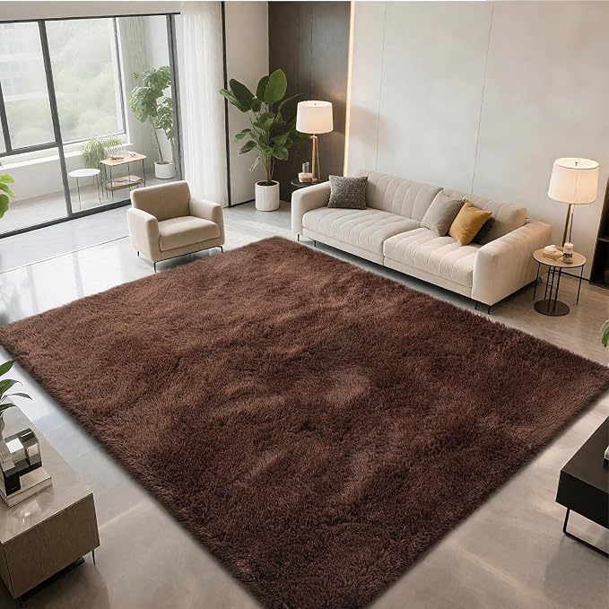 Shag Area Rugs for Bedroom Living Room, Indoor Carpet Nursery Rugs for Kids by Boshengya