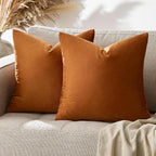 GIGIZAZA 18x18 Pillow Covers Set of 2 Velvet Throw Pillows Decorative Dark by GIGIZAZAFocusingonhomedecoration