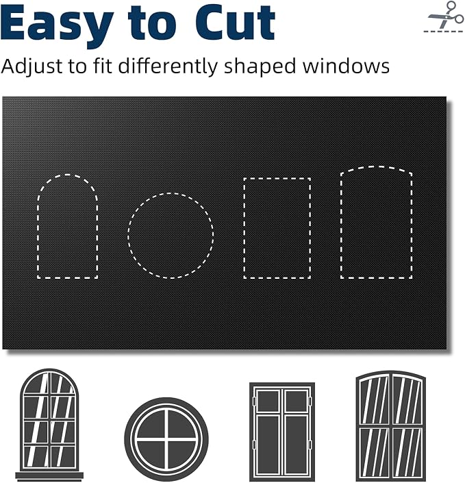 NIGHTON Portable Blackout Curtains 35"×59" Strong Hook&Loop Tape Strips - Image 5