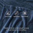 Bedsure GentleSoft Fleece Throw Blanket Mineral Blue - Image 3