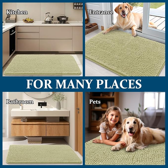 OLANLY Dog Door Mat for Muddy Paws 45x27, Absorbs Moisture and Dirt, Absorbent - Image 8