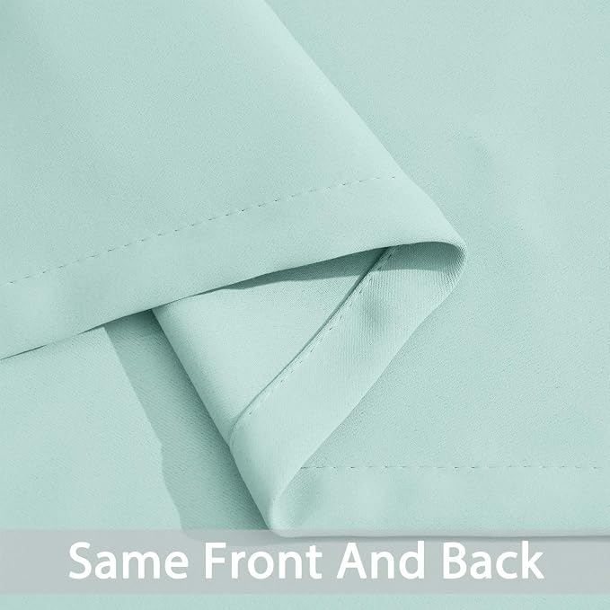 Yakamok Aqua Blackout Curtains for Bedroom, Grommet Thermal Insulated Room - Image 6